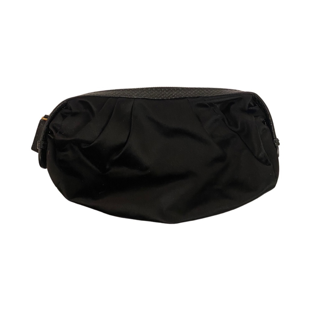 VALENTINO Garavani Black Clutch Bag Zip Closure - Picture 7 of 12